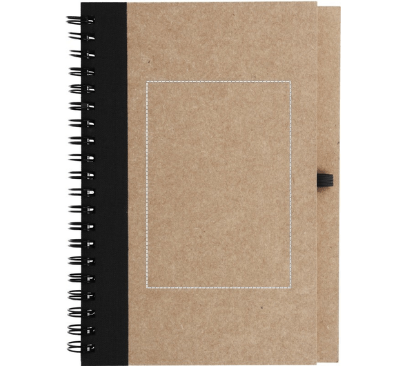 Genbrugspapir notesbog + pen